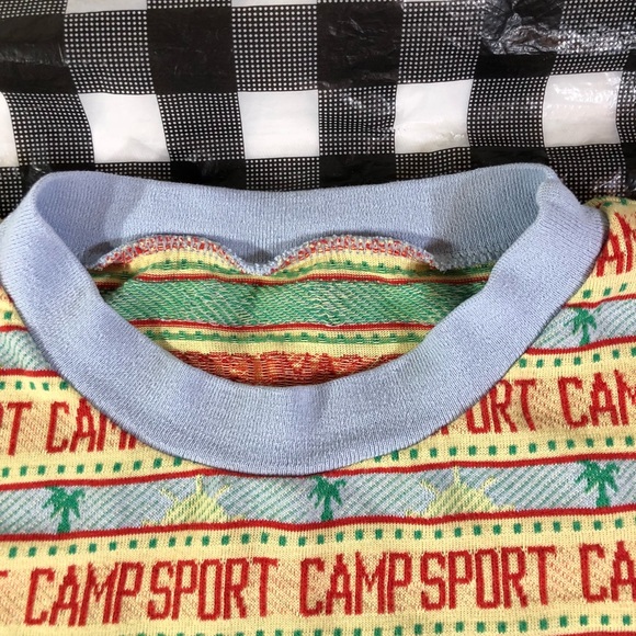 VTG Camp Sport All Over Big Pocket T Shirt - Picture 8 of 8